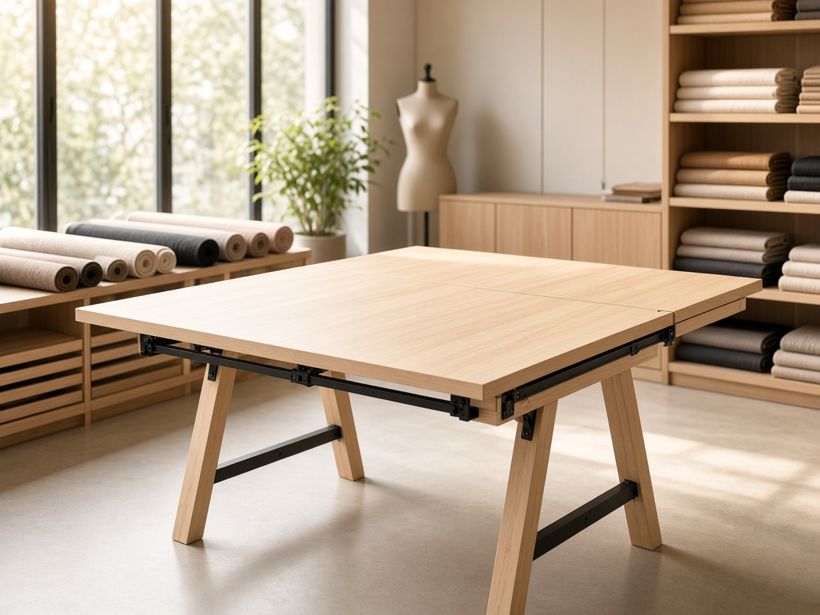 Mesa de corte plegable